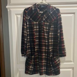 Papillon Plaid Dress Size M